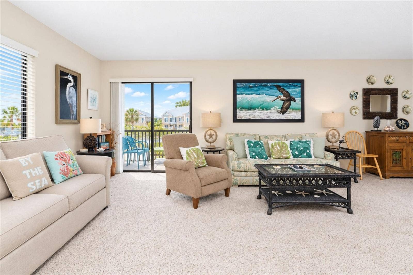 2950 N BEACH ROAD, #A321, Englewood, FL 34223 Another view of the light, bright and neutral living area.
