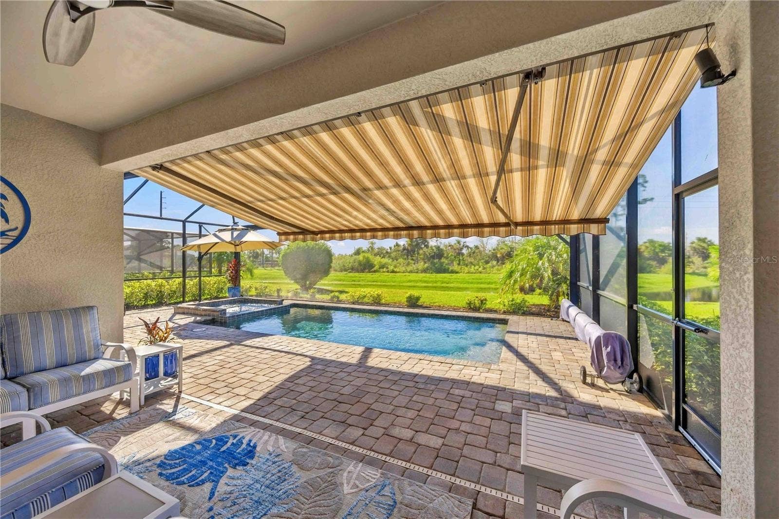 15945 HONEY SUCKLE STREET, Port Charlotte, FL 33953 Custom awning