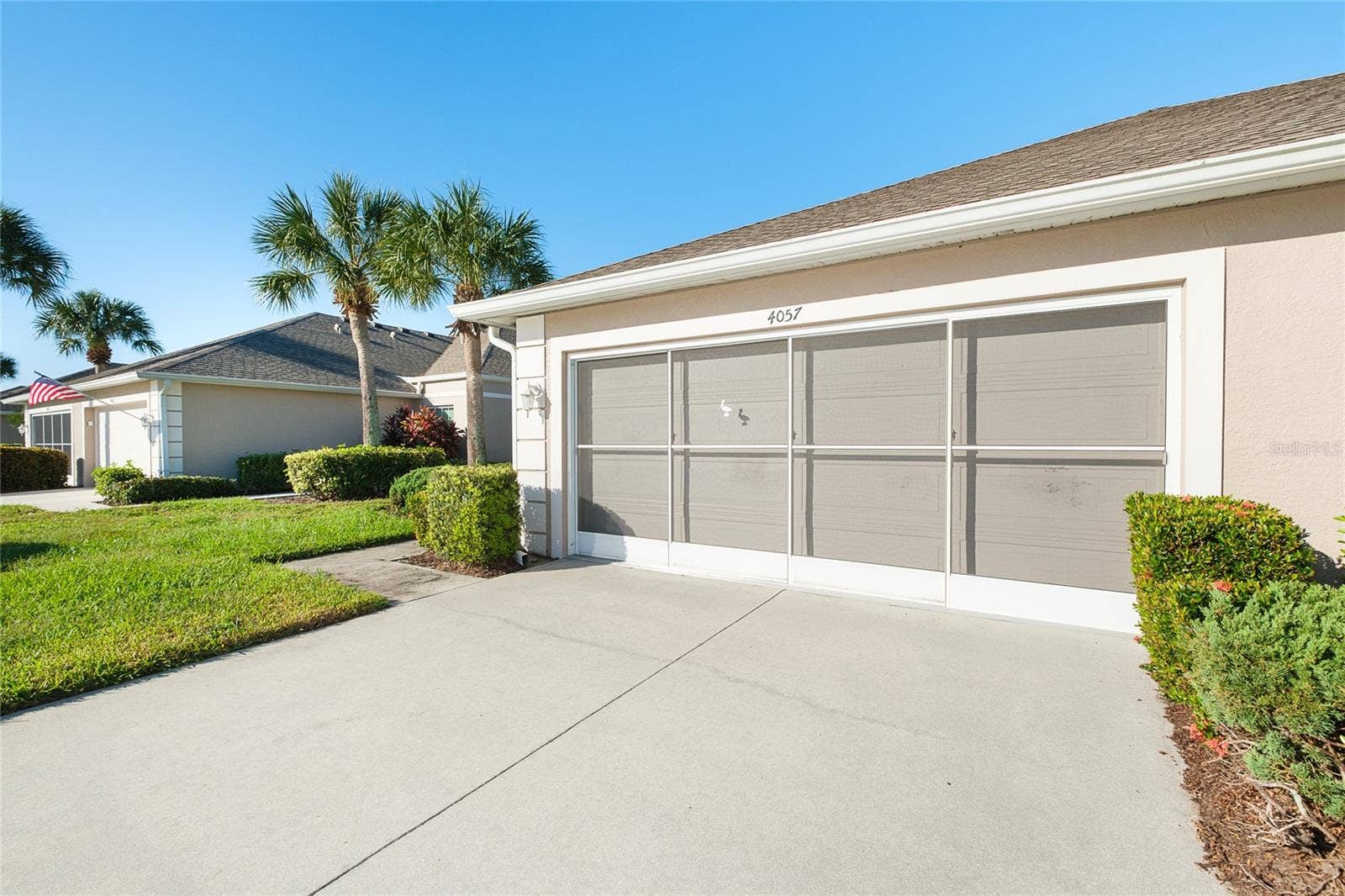 4057 FAIRWAY DRIVE, North Port, FL 34287 2 Car Garage with Screen