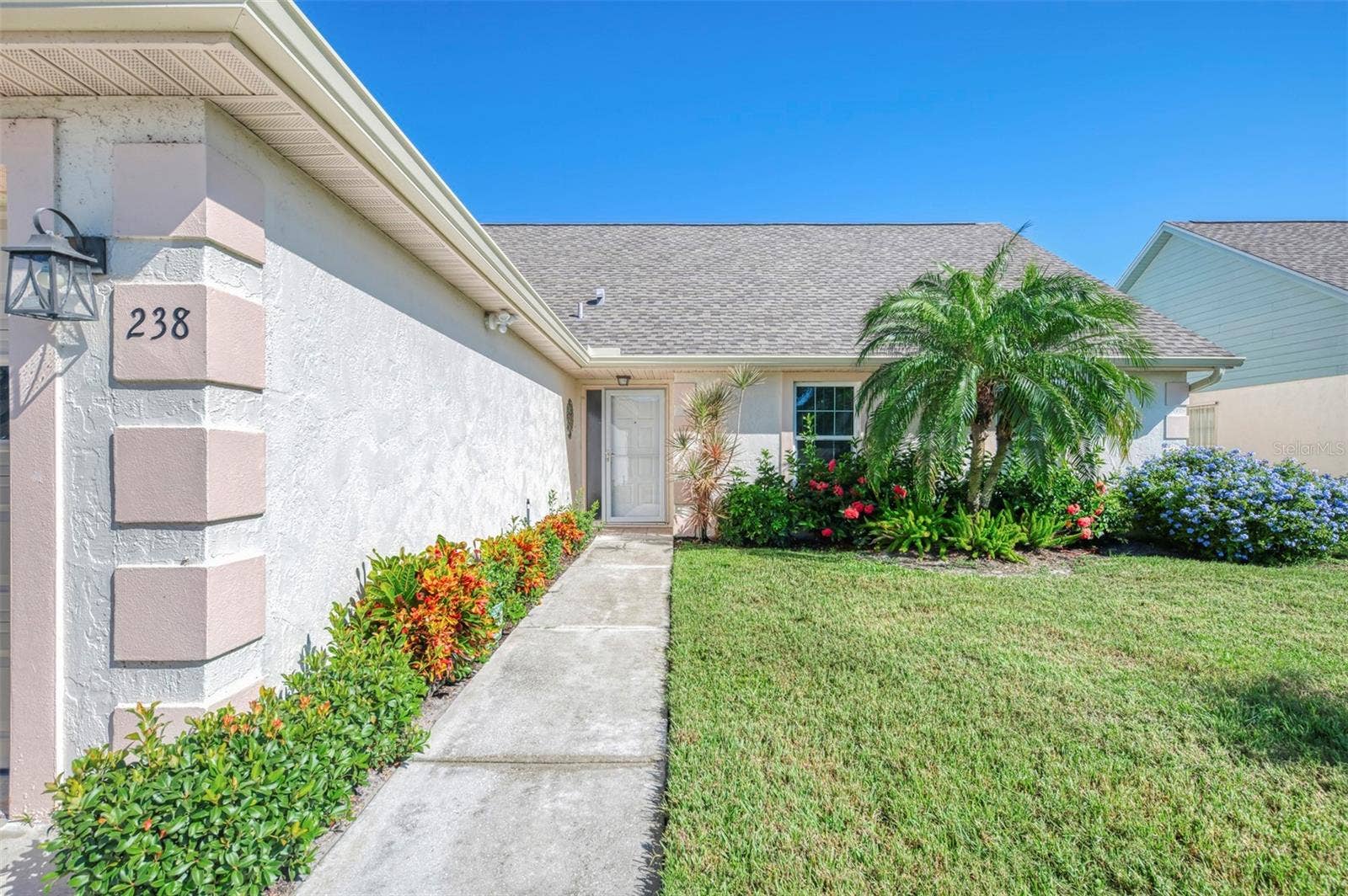 238 PARK FOREST BOULEVARD, #146, Englewood, FL 34223 Walkway to Covered Entrance