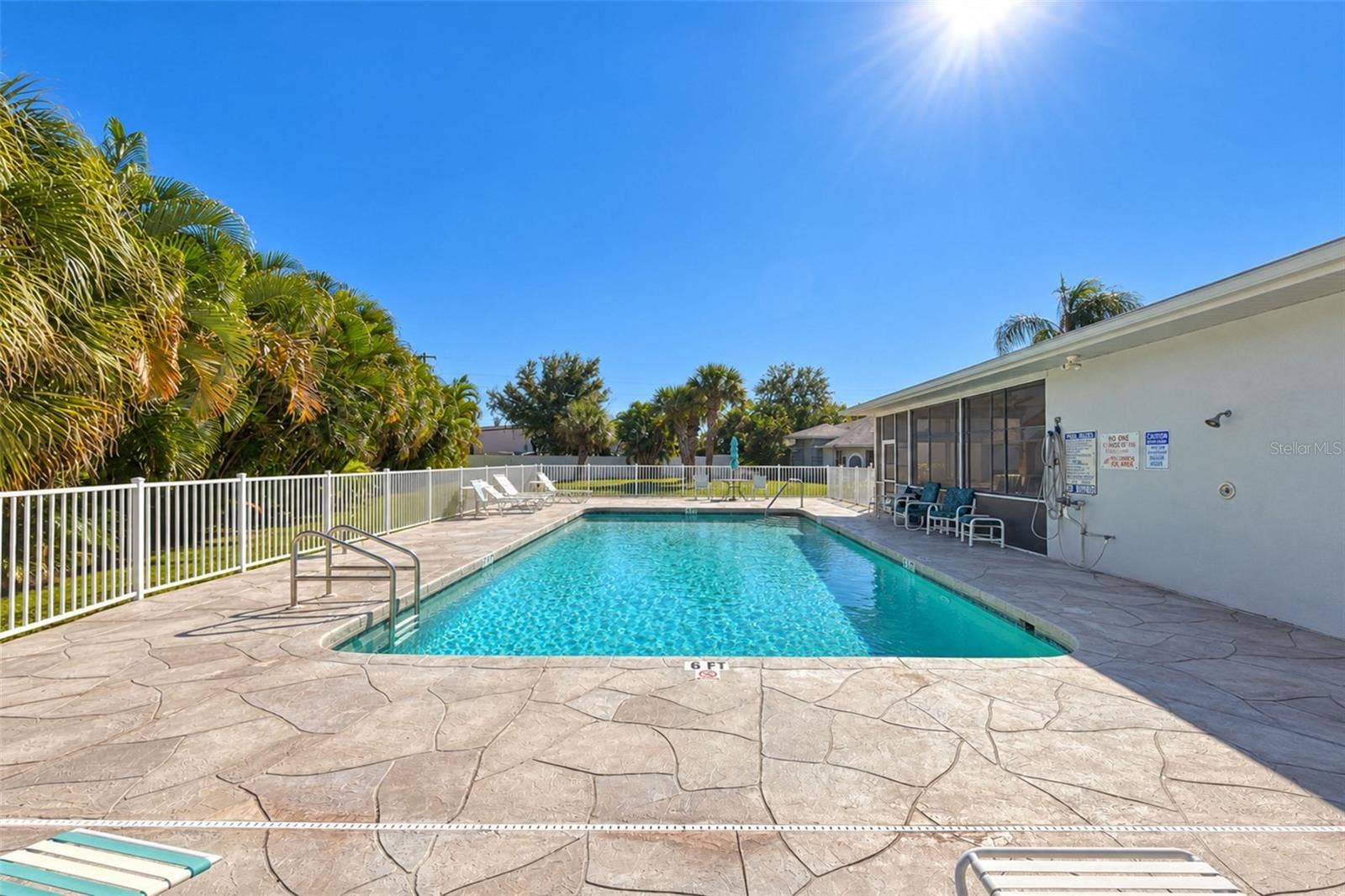 6468 HAMLET DRIVE, #B, Englewood, FL 34224 A great place to get your laps in!