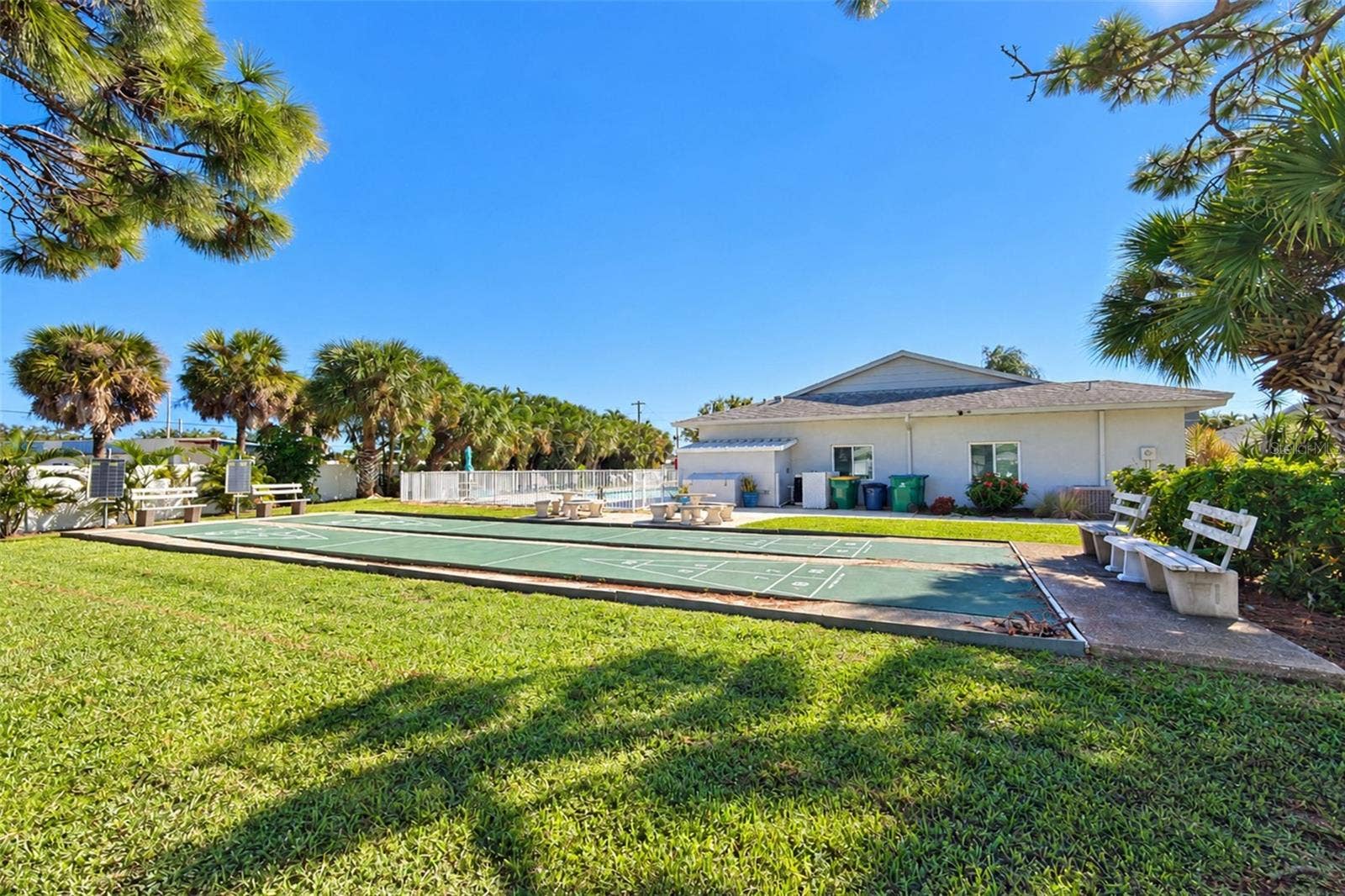 6468 HAMLET DRIVE, #B, Englewood, FL 34224 Shuffleboard is conveniently located next to the Clubhouse & pool.