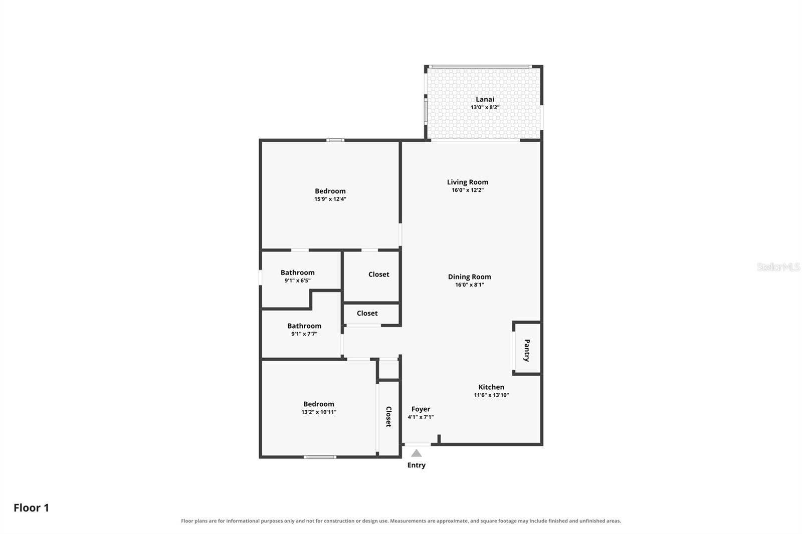 6468 HAMLET DRIVE, #B, Englewood, FL 34224 Floor Plan
