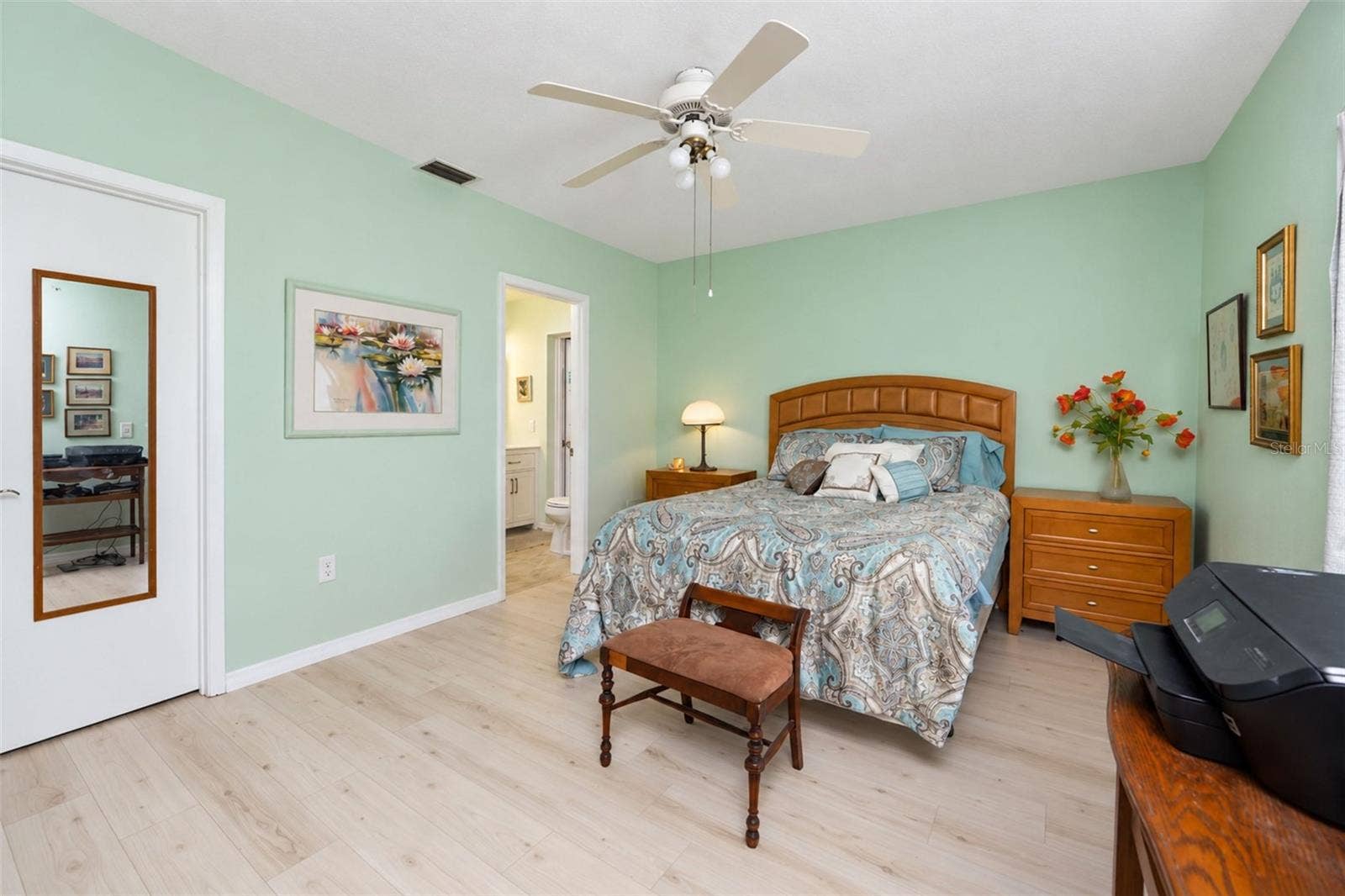 6468 HAMLET DRIVE, #B, Englewood, FL 34224 The primary bedroom also features a walk-in closet and ensuite bathroom.