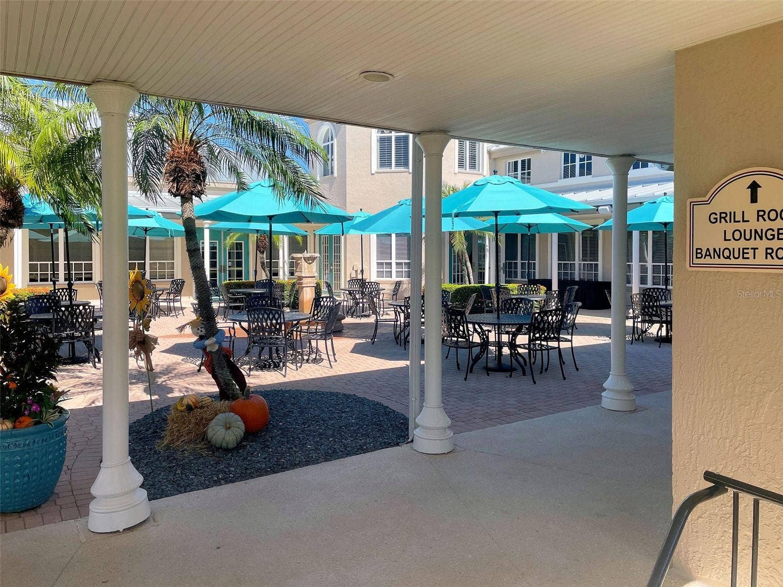 Courtyard Terrace at the Clubhouse.