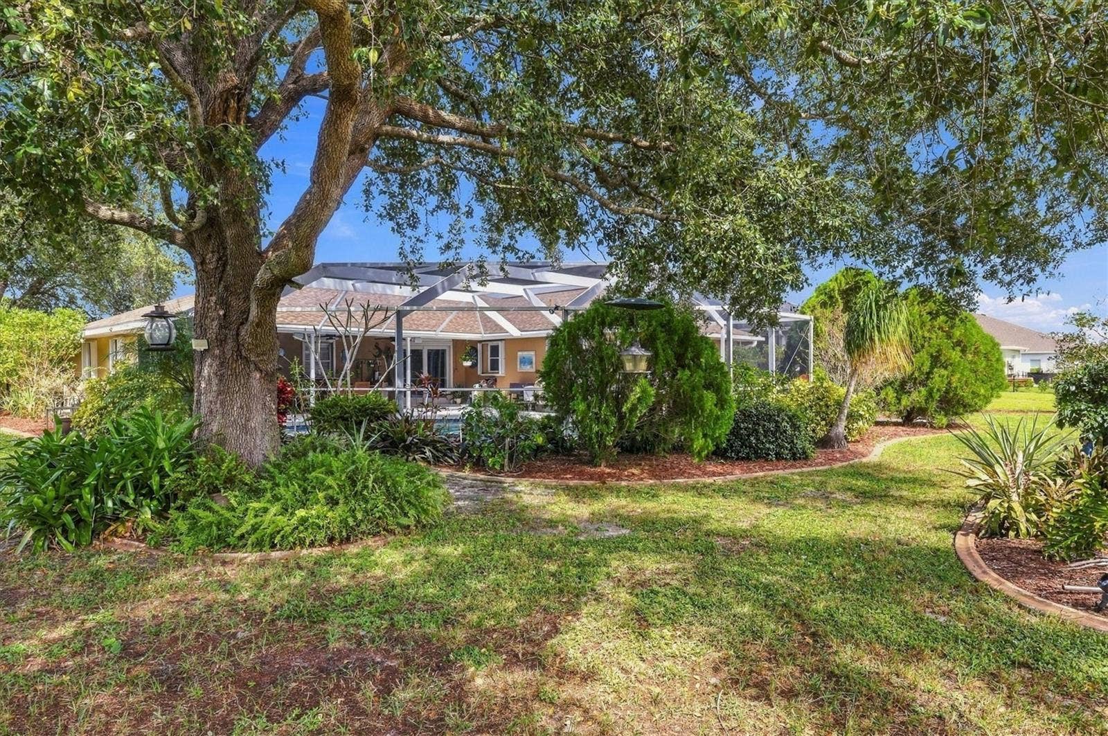 Beautiful mature trees and landscaping