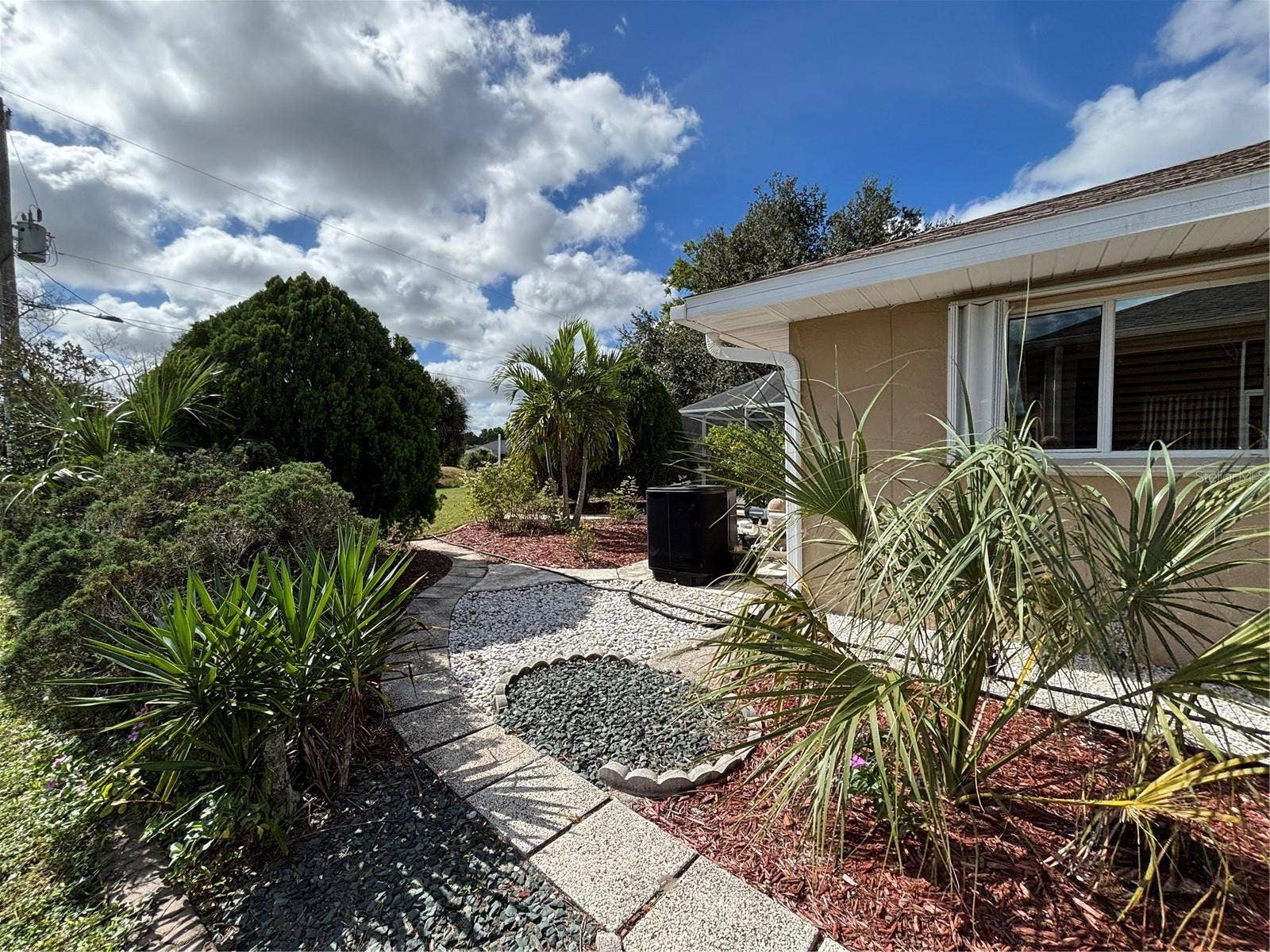 Back side yard; pool htr