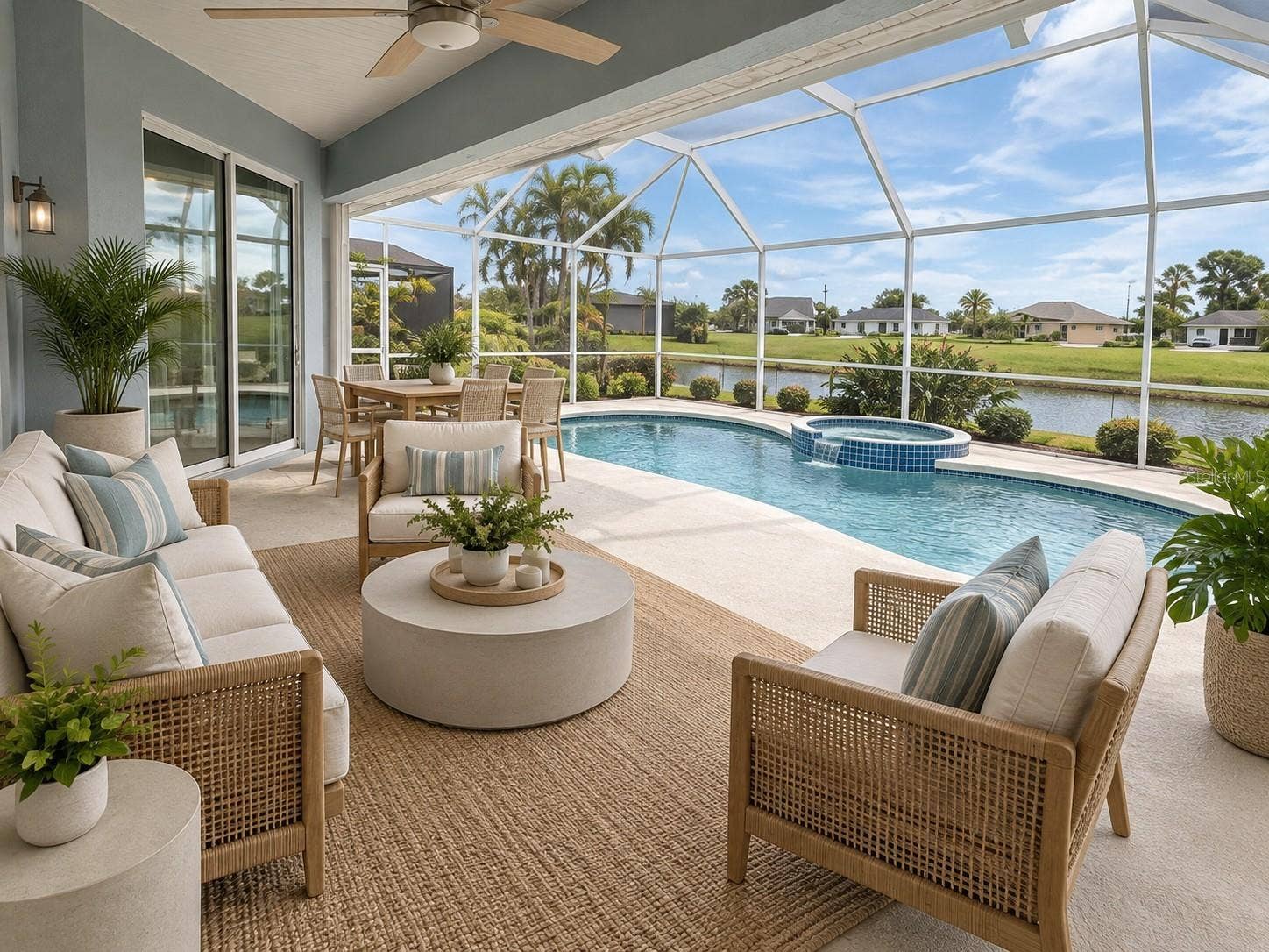 9 BUNKER TERRACE, Rotonda West, FL 33947 Patio Staged