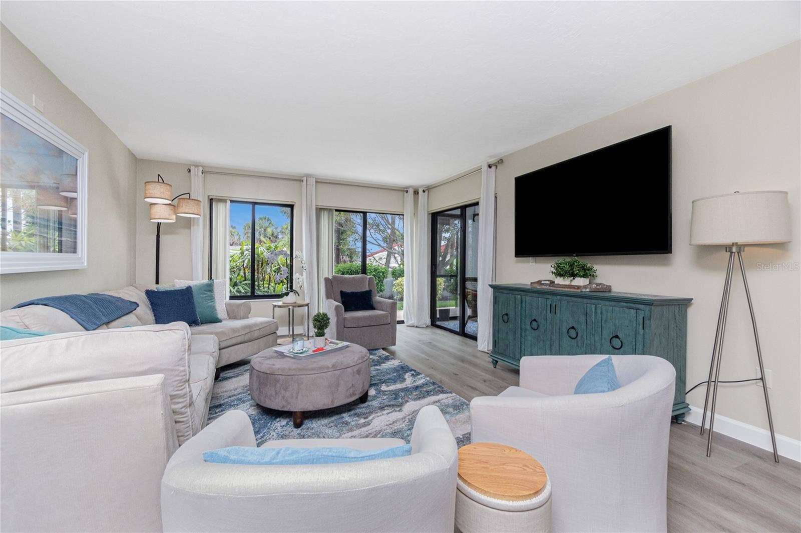 2955 N BEACH ROAD, #A411, Englewood, FL 34223 Looking to the Lanai
