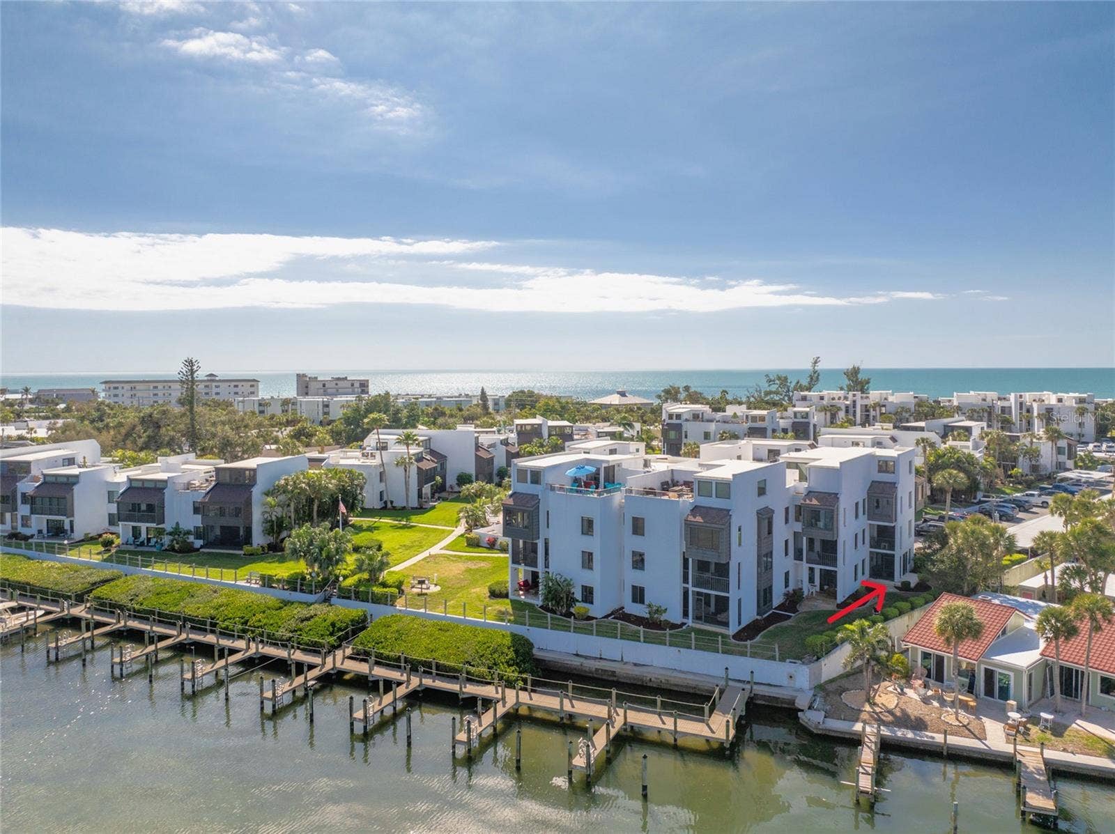 2955 N BEACH ROAD, #A411, Englewood, FL 34223 Aerial View From Lemon Bay