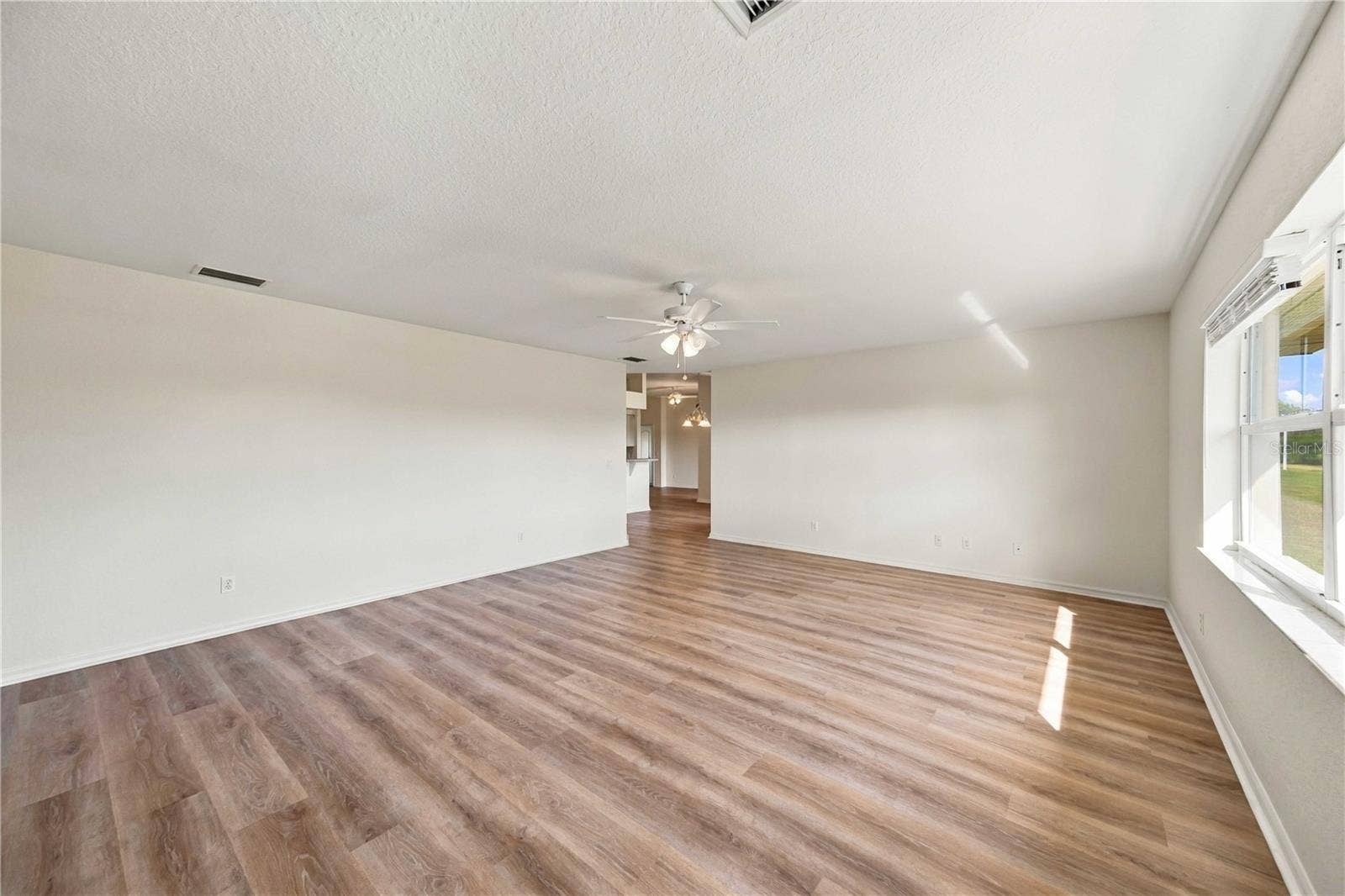 Great Room with abundant natural light