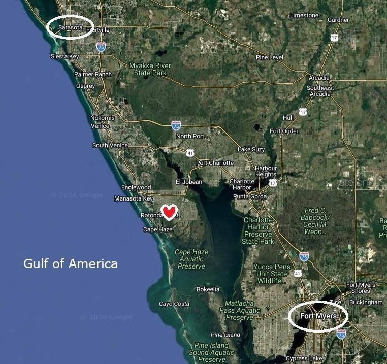 Centrally located between Sarasota and Ft. Meyers