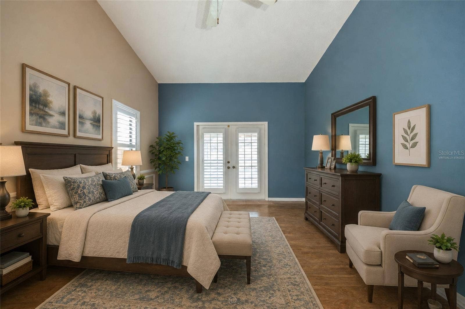 Primary Bedroom - virtually staged