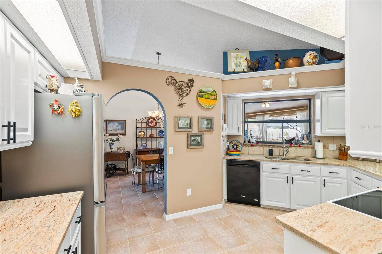 KItchen open to Dining Room