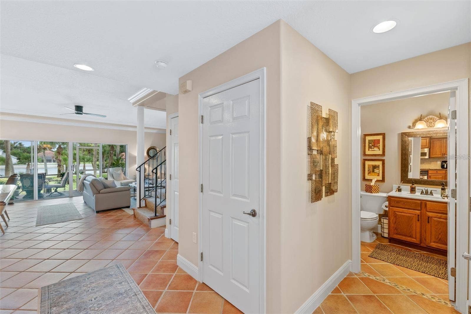50 PALM HARBOR PARKWAY, #32, Palm Coast, FL 32137 Hallway/1st flr bathroom/garage entry