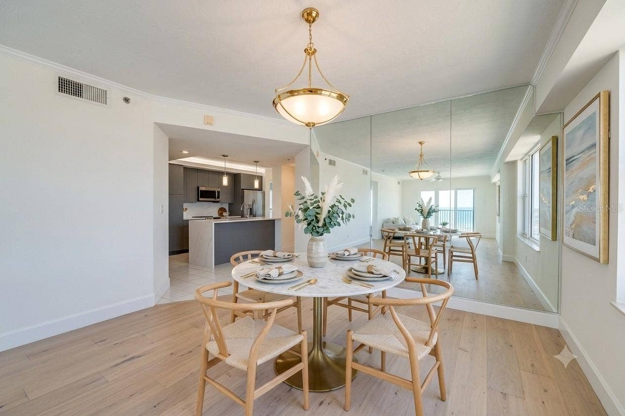 4535 S ATLANTIC AVENUE, #2701, Port Orange, FL 32127 AI Generated Dining Room