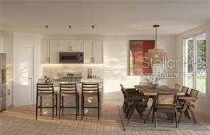PHOTOS OF SAME MODEL WITH SIMILIAR FINISHES.  Virtually Staged.