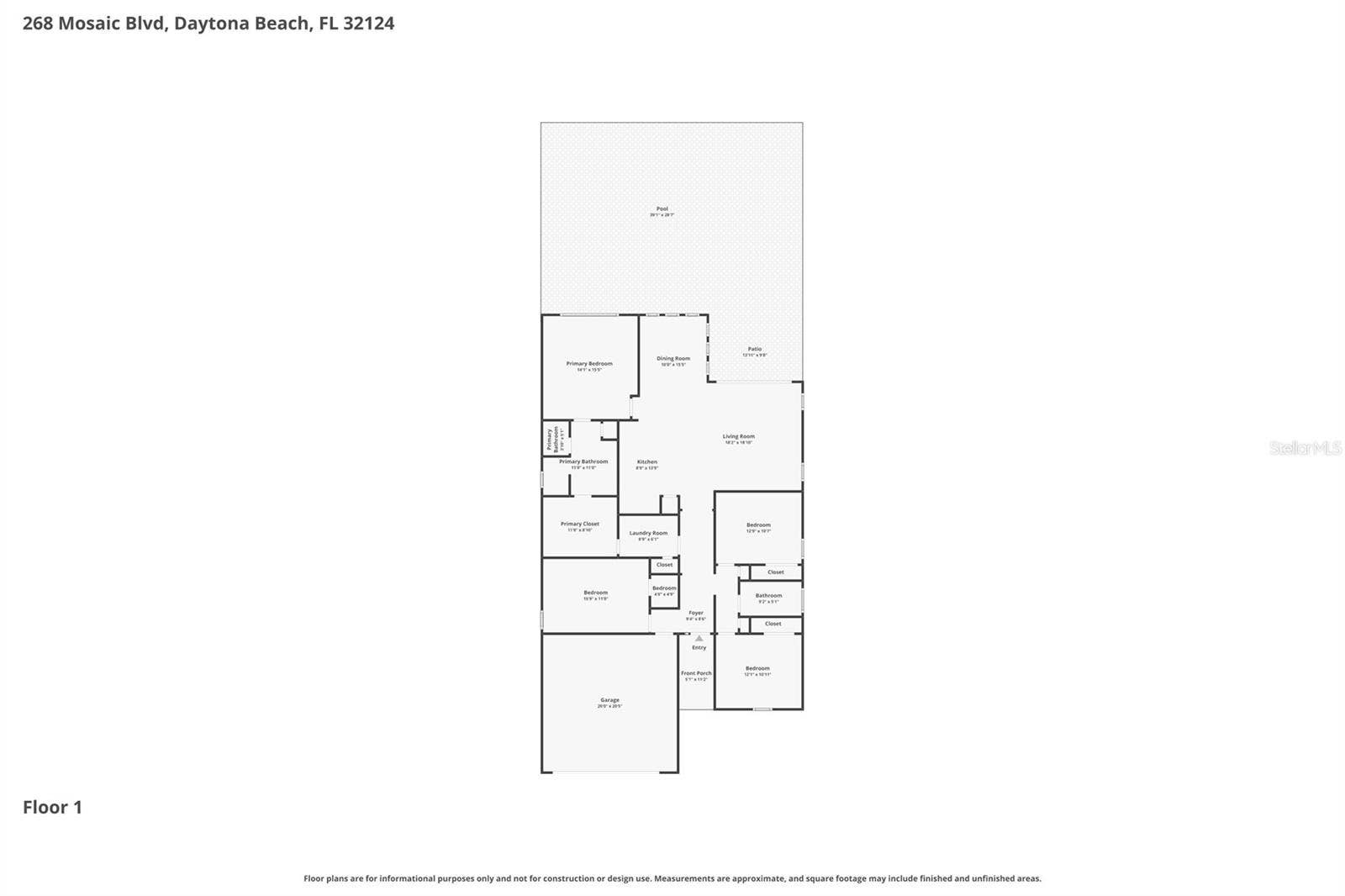 268 MOSAIC BOULEVARD, Daytona Beach, FL 32124