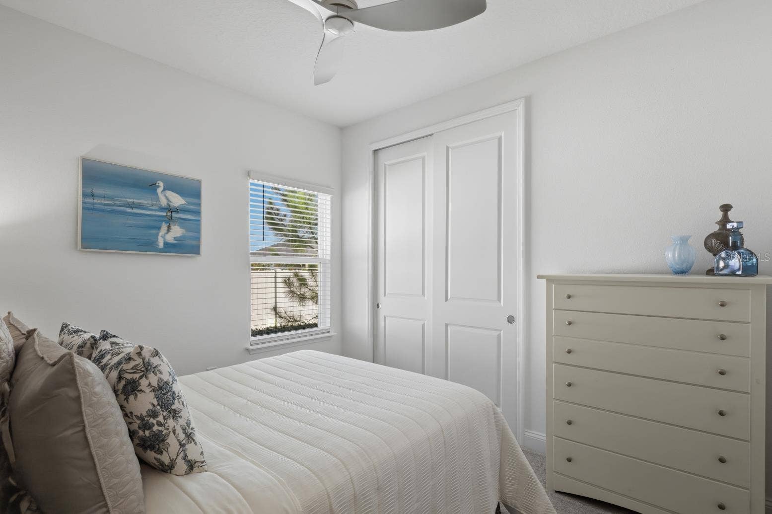 2110 RAGLAN CIRCLE, Ormond Beach, FL 32174 Another angle of the second bedroom. All bedrooms have ceiling fans.