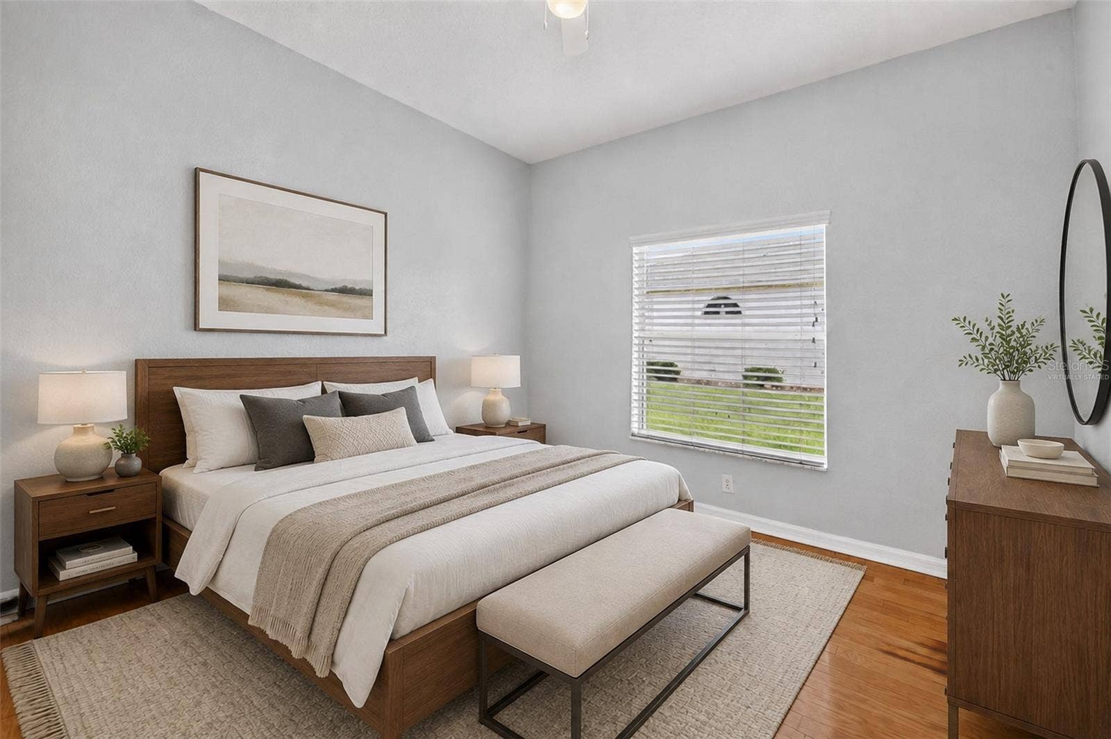 virtually staged bedroom 2