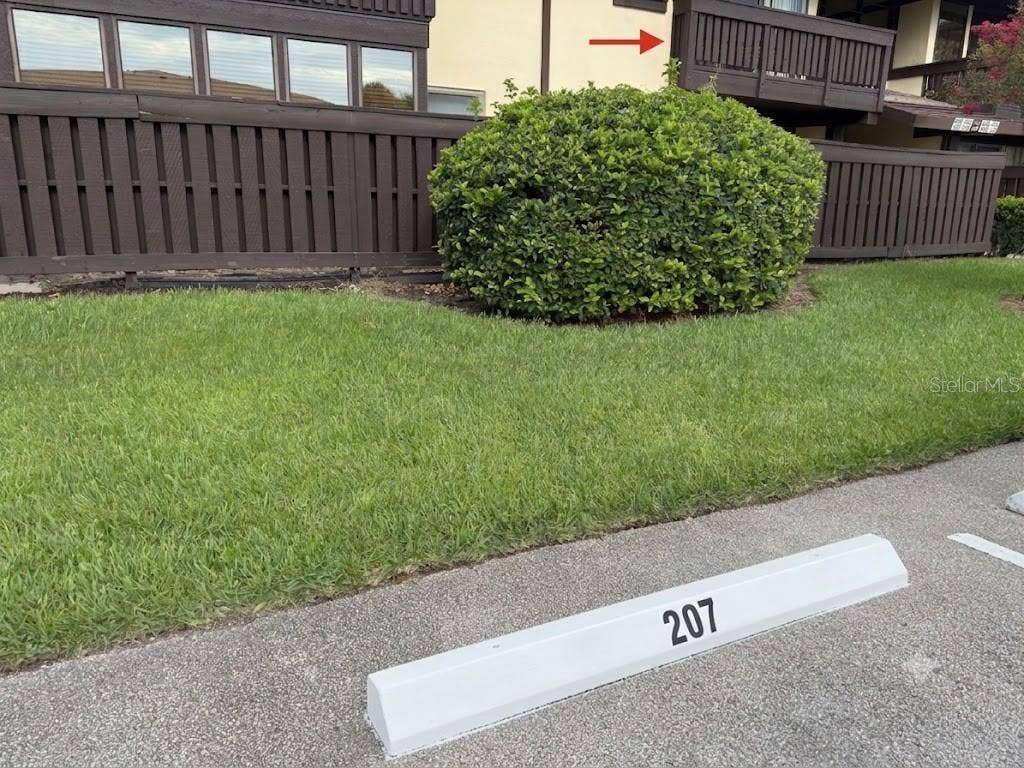 DESIGNATED PARKING SPACE 207