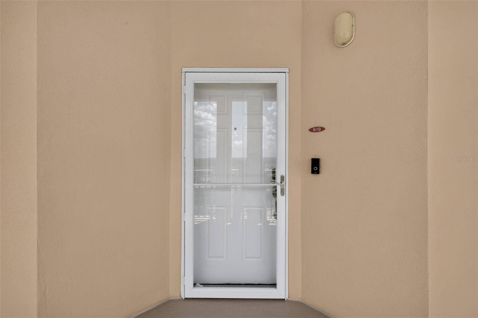 80 SURFVIEW DRIVE, #809, Palm Coast, FL 32137 Front door to unit