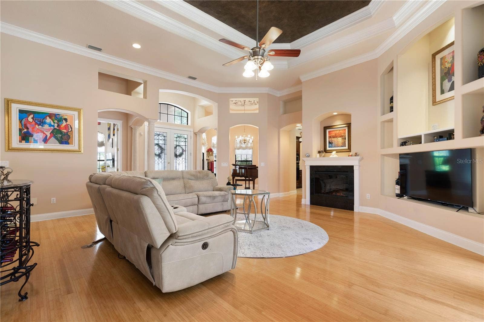 Living Room with Fireplace