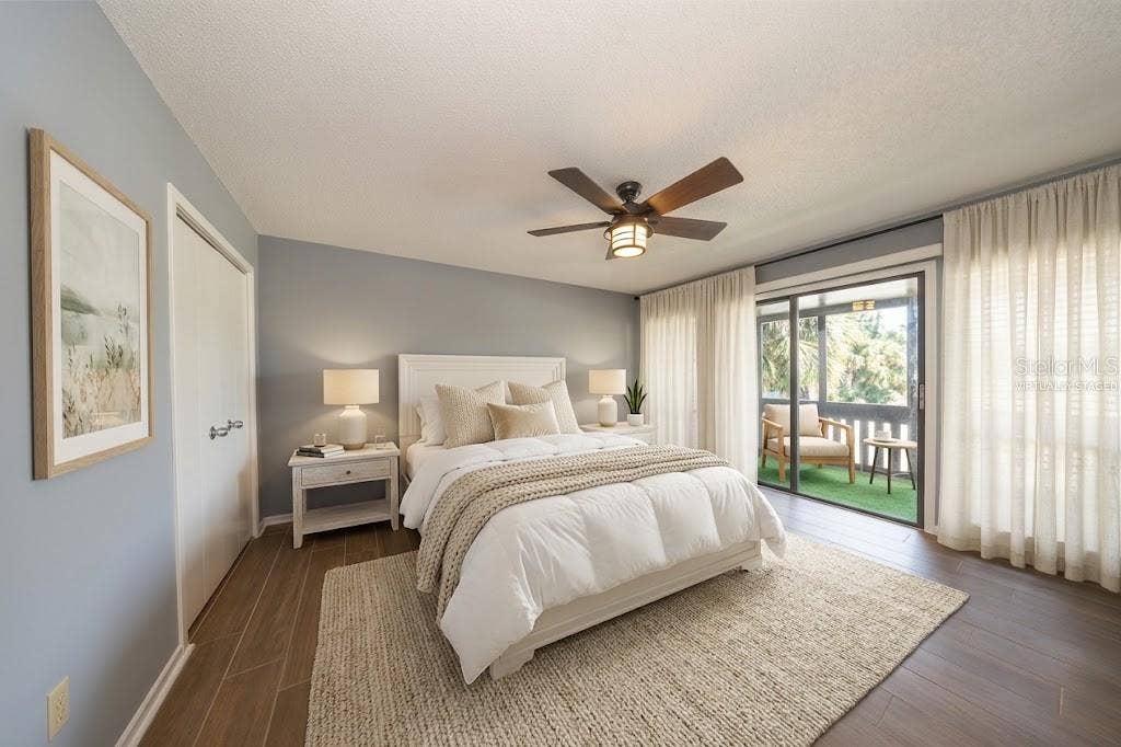 60 CLUB HOUSE DRIVE, #208, Palm Coast, FL 32137 Virtually staged primary suite