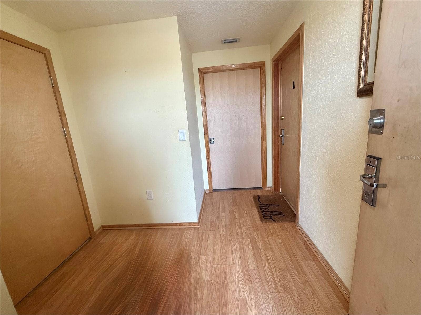101 PALM HARBOR PARKWAY, #C333, Palm Coast, FL 32137 Vestibule with laundry room to the left, unit A directly ahead and unit B door to the right.