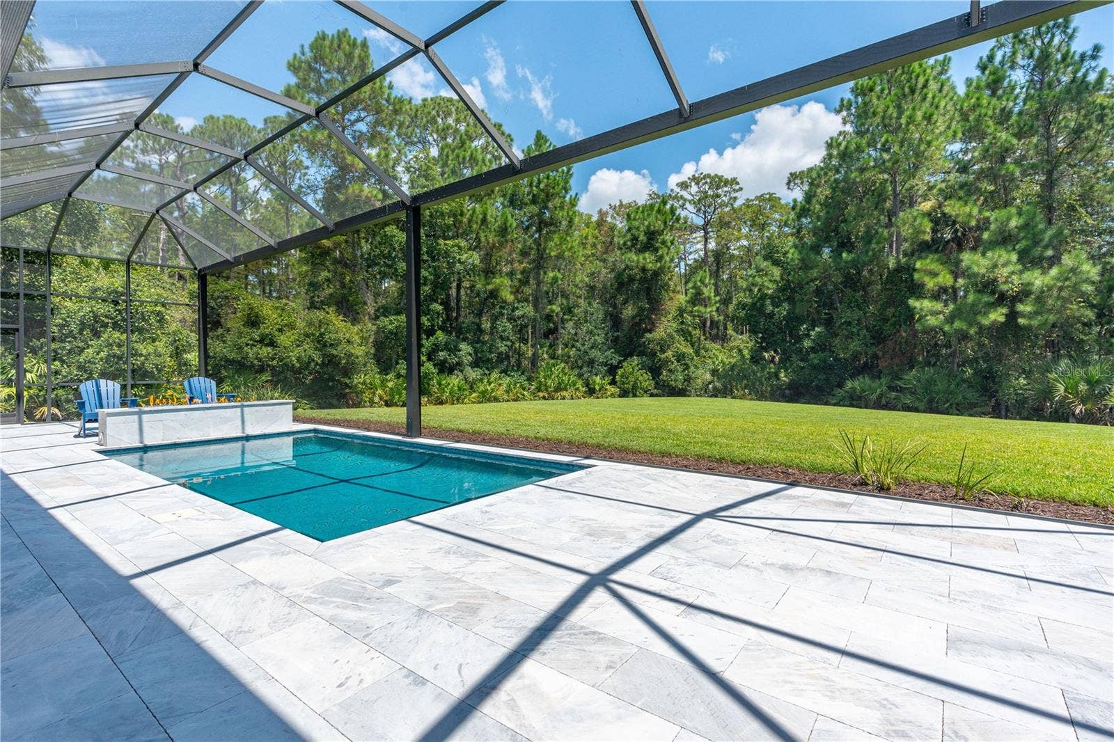 Mega Screen over Pool