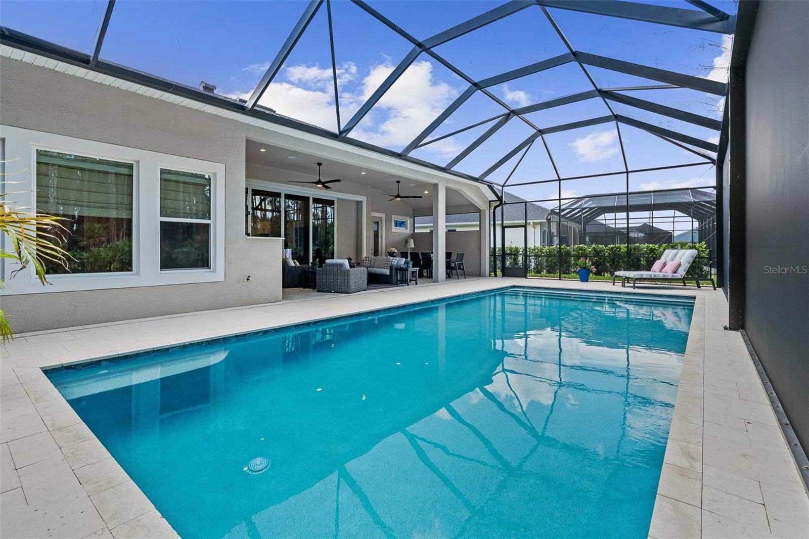 463 STIRLING BRIDGE DRIVE, Ormond Beach, FL 32174 Pool with mega view screening