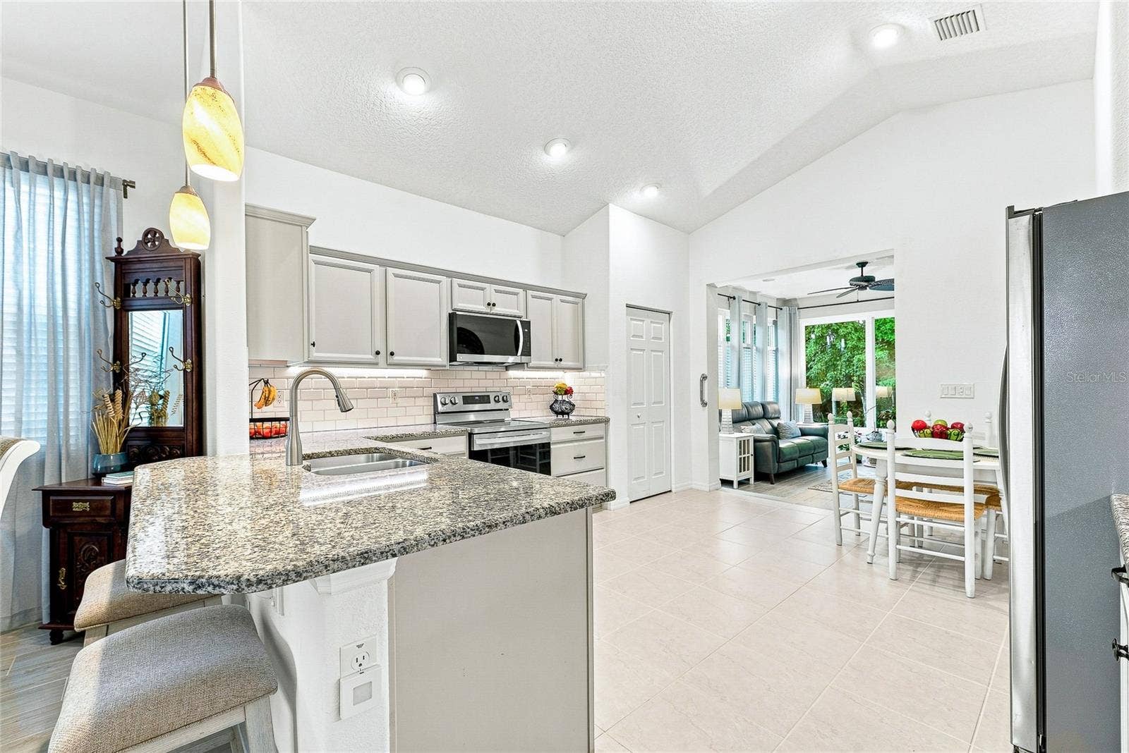 View of Kitchen looking towards the Florida/Sunroom