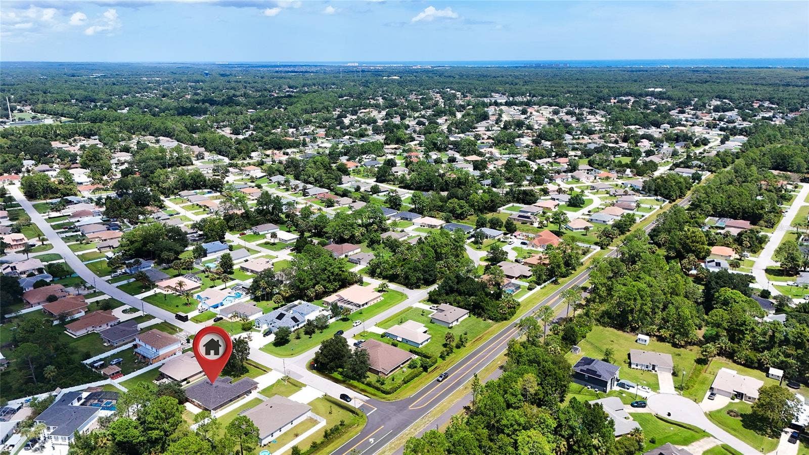 38 PRINCESS ROSE DRIVE, Palm Coast, FL 32164 Aerial View
