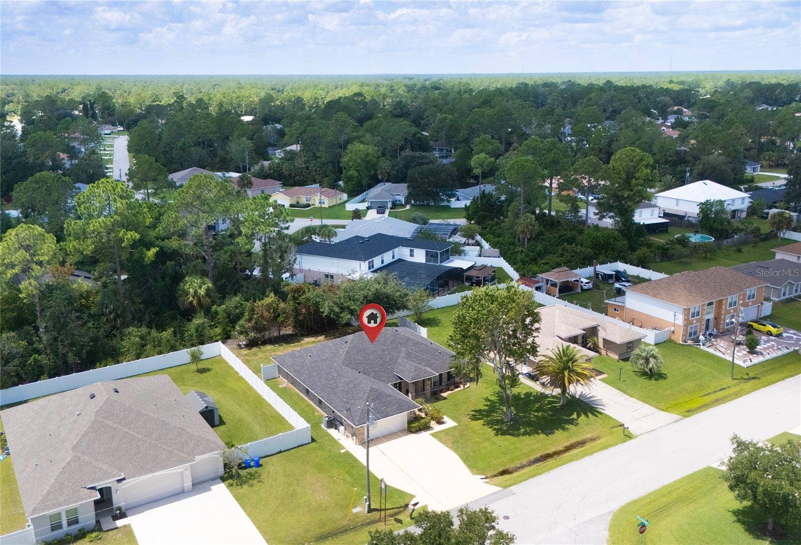 38 PRINCESS ROSE DRIVE, Palm Coast, FL 32164 Aerial Shot