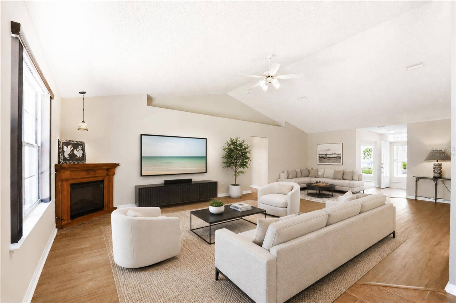 38 PRINCESS ROSE DRIVE, Palm Coast, FL 32164 Virtually Staged Great Room