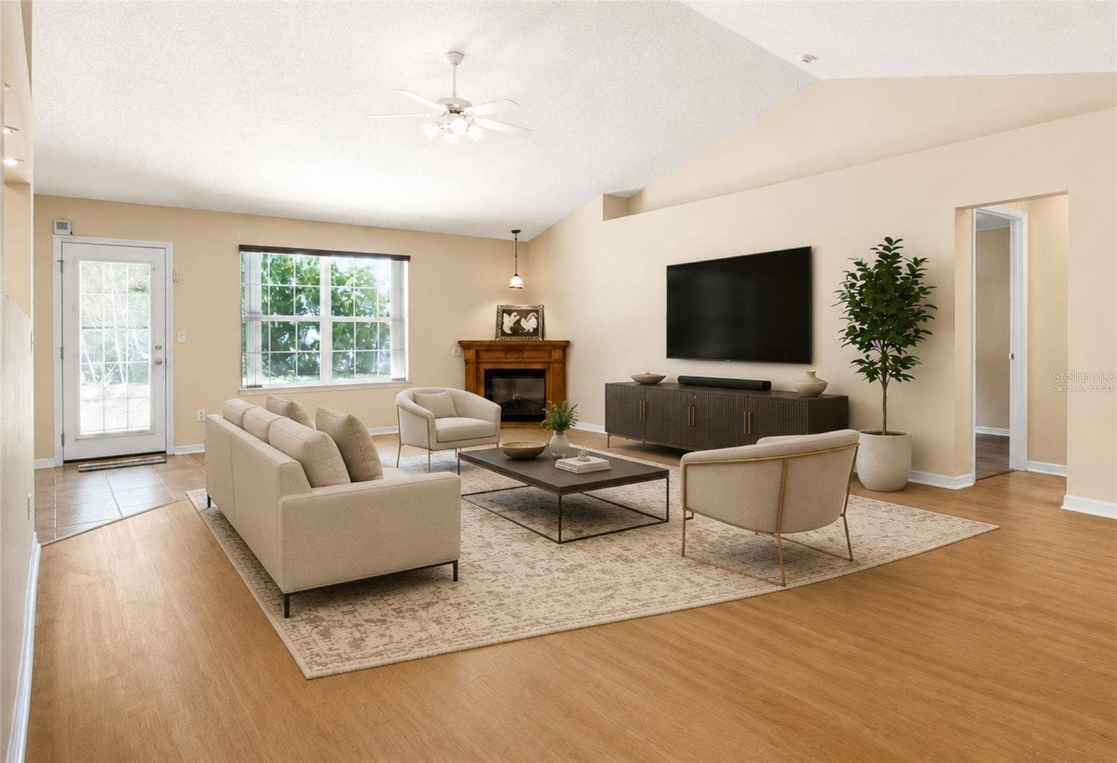 38 PRINCESS ROSE DRIVE, Palm Coast, FL 32164 Virtually Staged Great Room
