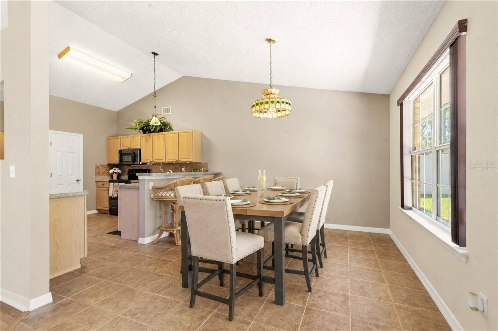 38 PRINCESS ROSE DRIVE, Palm Coast, FL 32164 Virtually Staged Breakfast Nook View from the Great Room