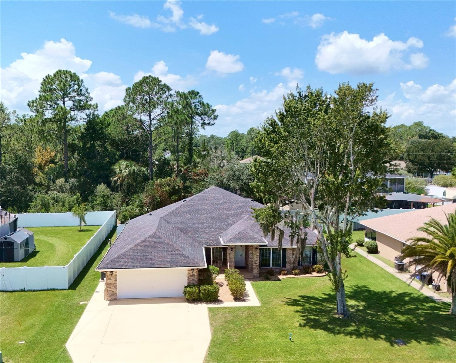 38 PRINCESS ROSE DRIVE, Palm Coast, FL 32164 Aerial View of the Exterior of the Home