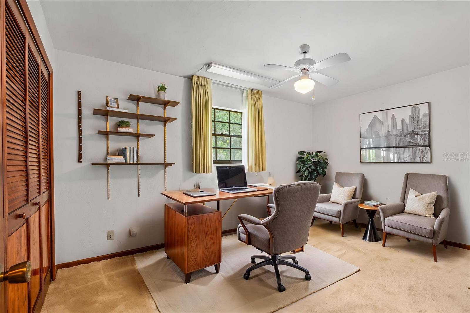 82 S ST ANDREWS DRIVE, Ormond Beach, FL 32174 Virtually Staged- Guest Bedroom 2 Staged as Office
