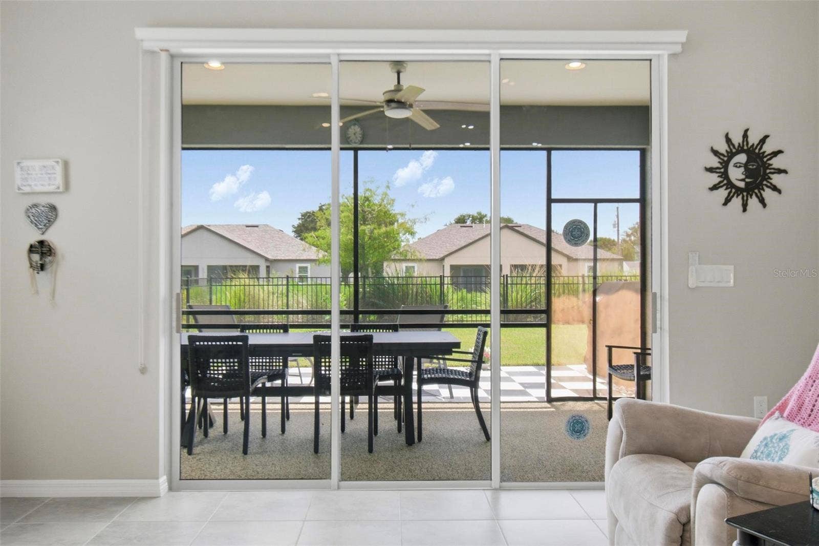 7 TIDEWAY TRAIL, Palm Coast, FL 32137 View of lanai and backyard