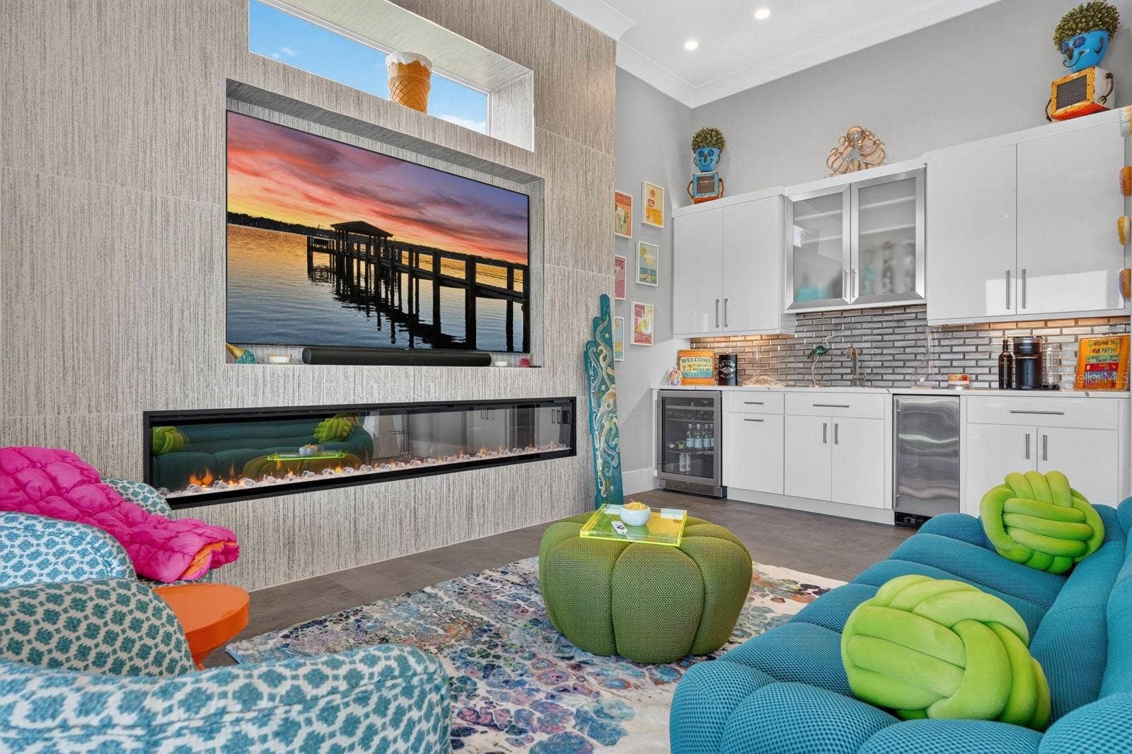 304 YACHT HARBOR DRIVE, Palm Coast, FL 32137 NOT JUST A GAME ROOM.A full second living space with fireplace, lounge area and room to make it whatever fits your life.