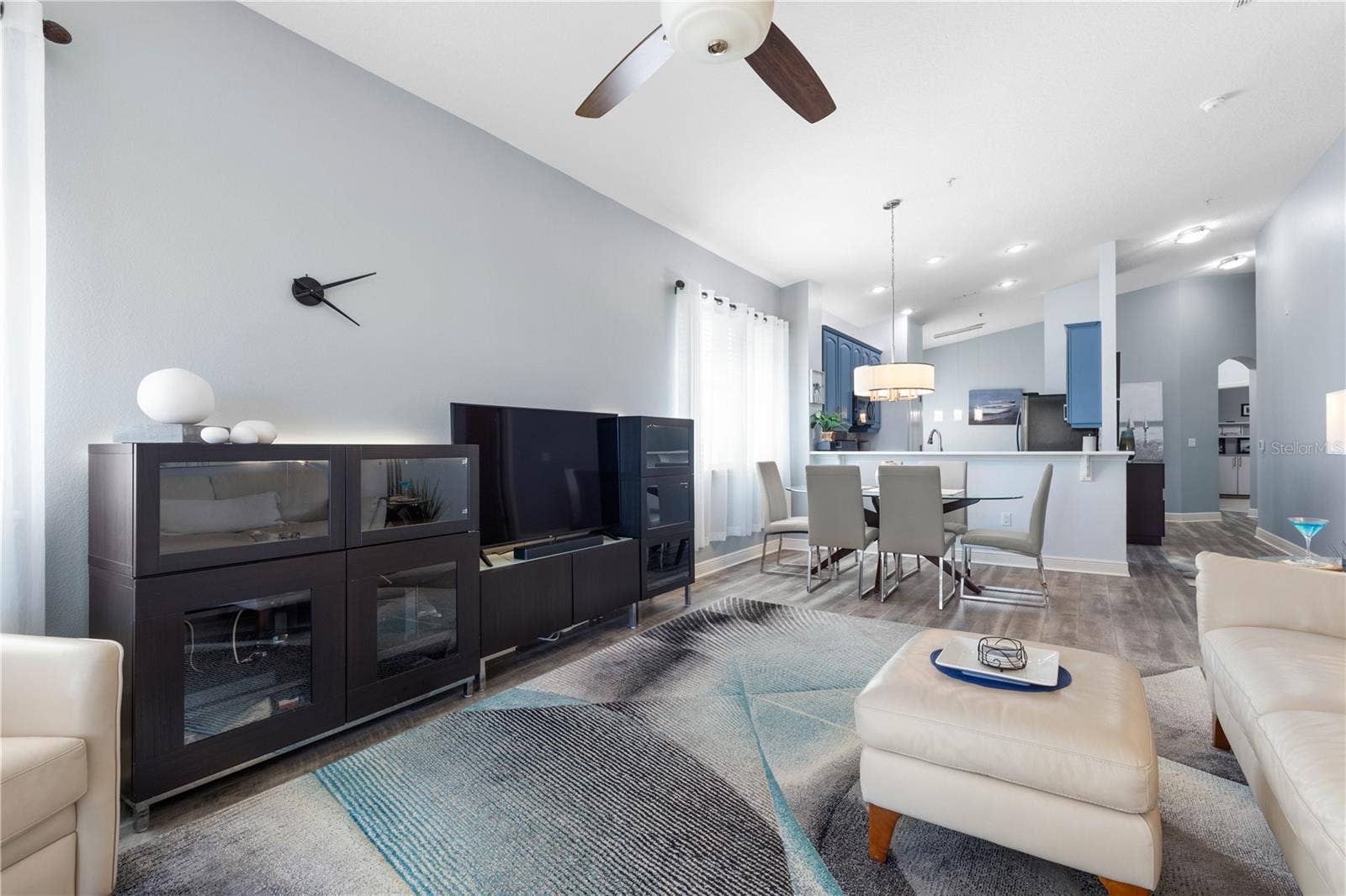 65 RIVERVIEW BEND S, #1734, Palm Coast, FL 32137 Looking back from Lanai to living space and kitchen