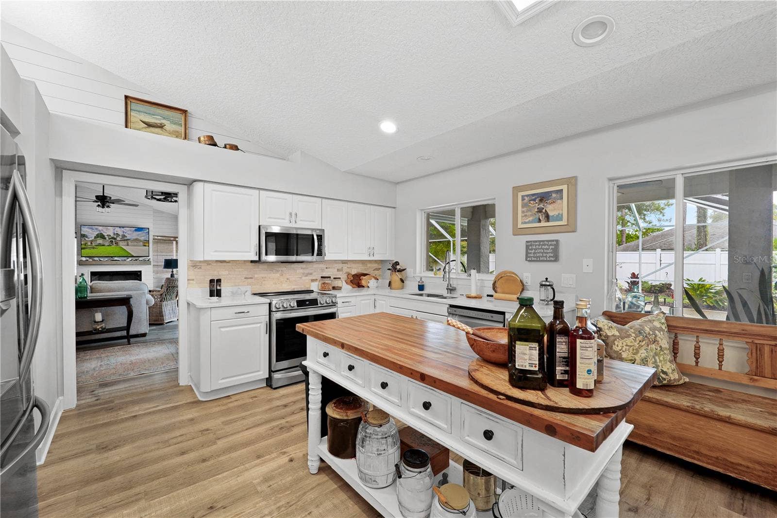 112 WELLSTONE DRIVE, Palm Coast, FL 32164 Kitchen with island