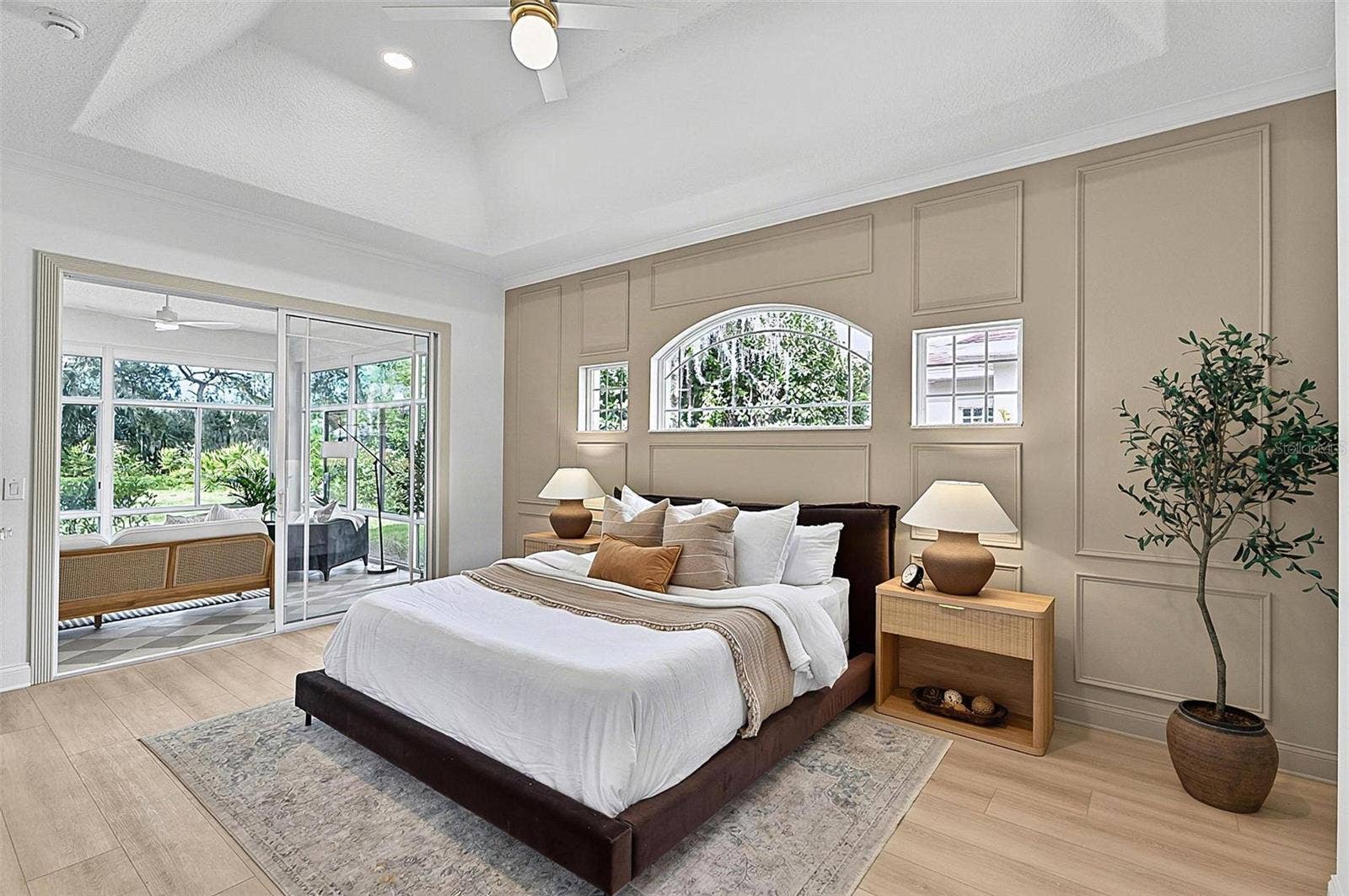 17 GRANDVIEW DRIVE, Palm Coast, FL 32137 A piece of heaven in the Master Bedroom Retreat with transient window bringing in natural light. Sliders go out to the solarium