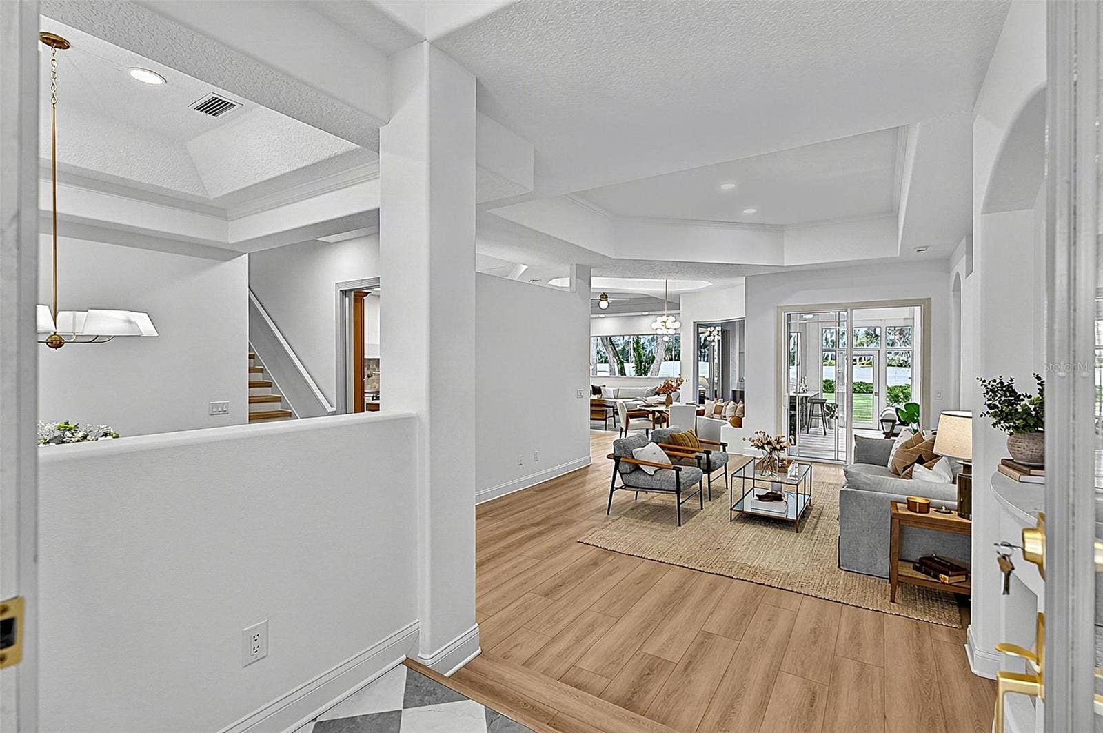 17 GRANDVIEW DRIVE, Palm Coast, FL 32137 Front Elegant Foyer to Formal Living Room