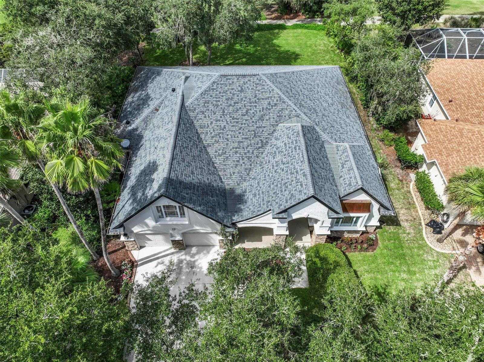 17 GRANDVIEW DRIVE, Palm Coast, FL 32137 Aerial View of front to back of home
