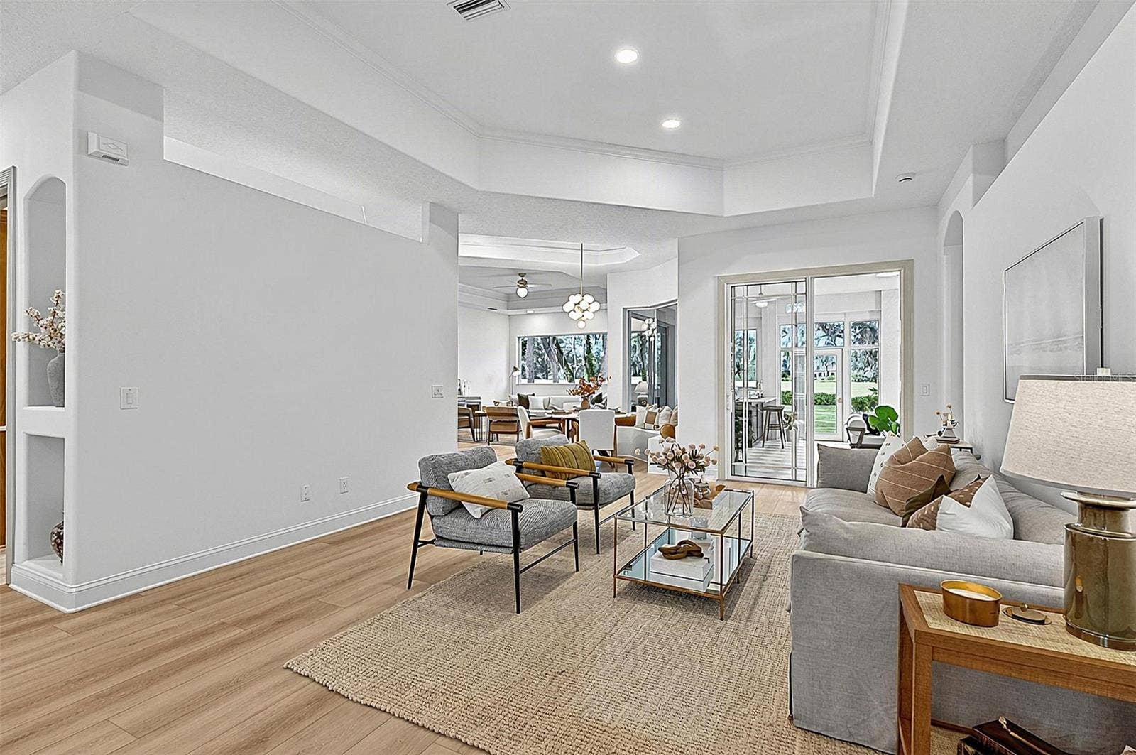 17 GRANDVIEW DRIVE, Palm Coast, FL 32137 Formal Living Room with views all the way to back