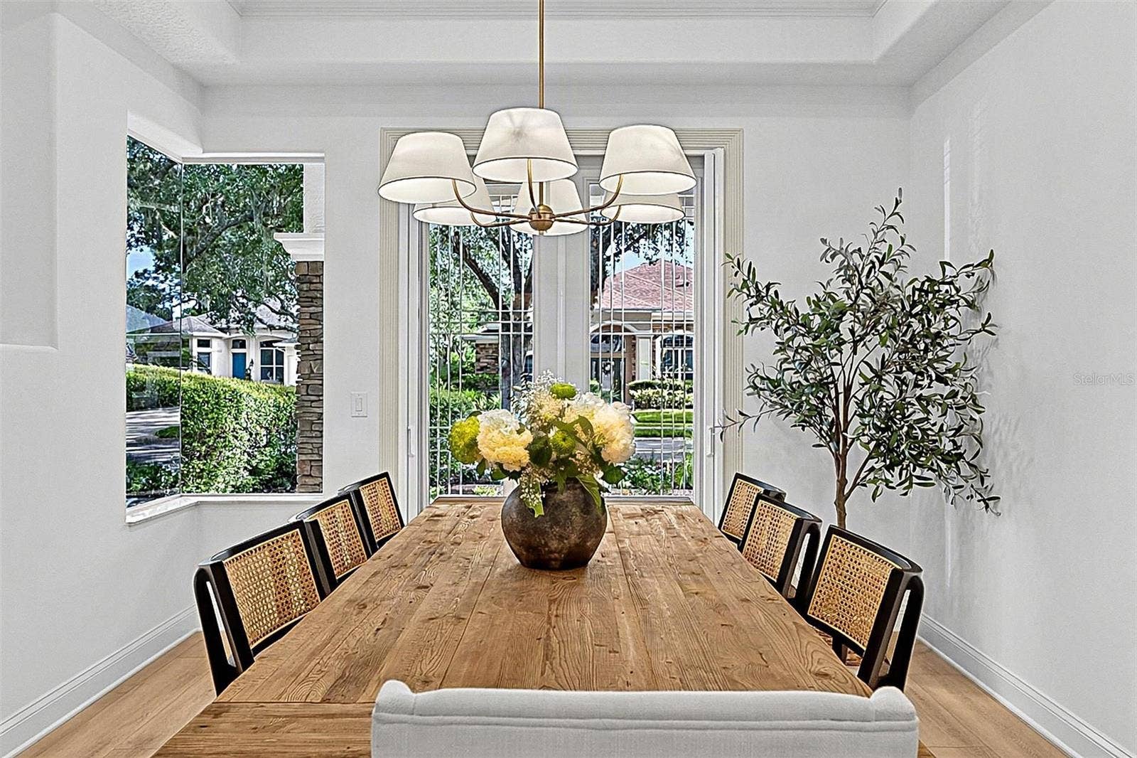 17 GRANDVIEW DRIVE, Palm Coast, FL 32137 Formal Dining Room with French doors to front porch