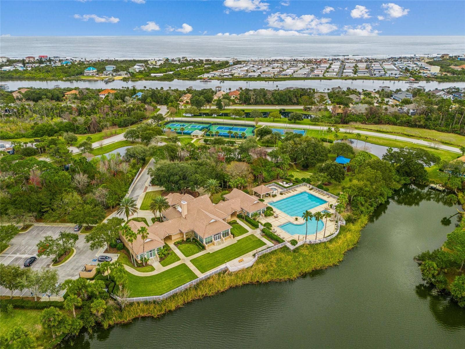 27 S RIVERWALK DRIVE, Palm Coast, FL 32137 Pool with views of the lake