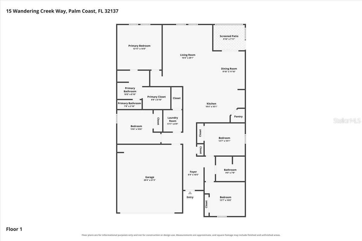 15 WANDERING CREEK WAY, Palm Coast, FL 32164 15 WANDERING CREEK WAY, Palm Coast, FL 32164
